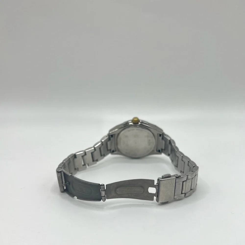 Caravelle by Bulova 45L132 Two-Tone Crystal Women’s Watch w/ Extra Links